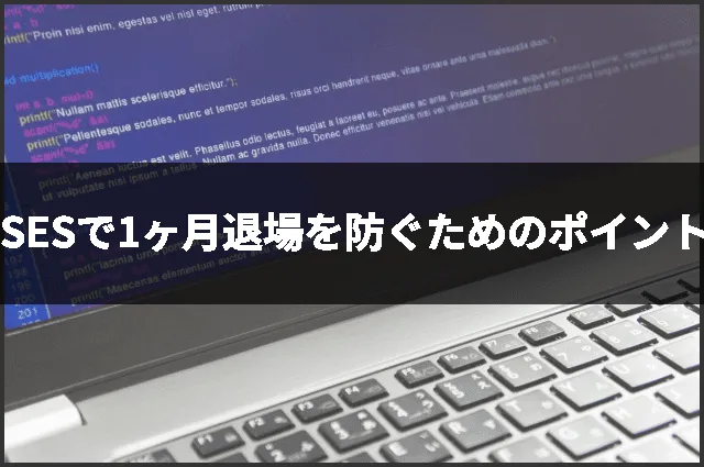 SESで1ヶ月退場を防ぐためのポイント