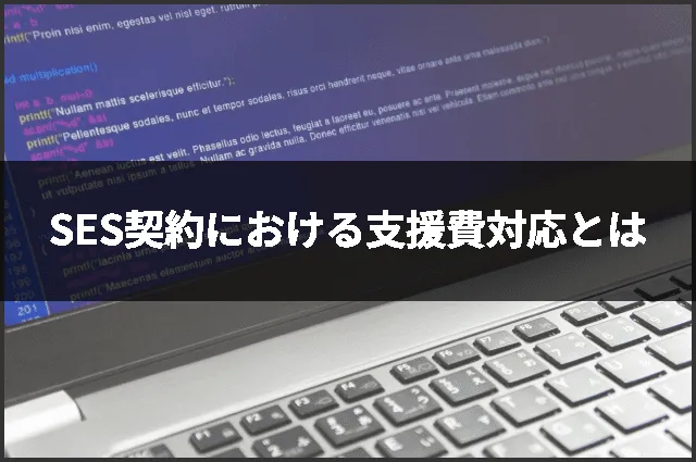 SES契約における支援費対応とは