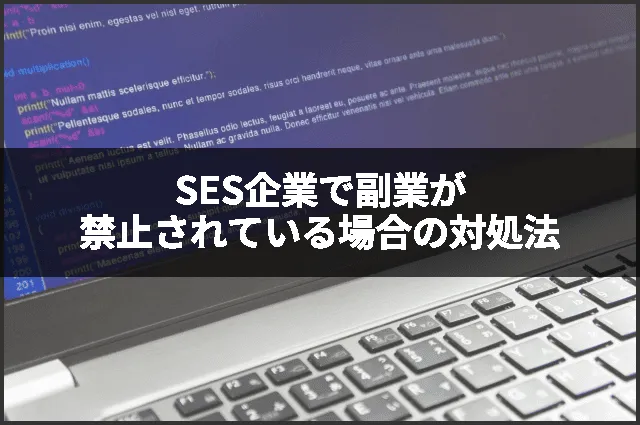 SES企業で副業が禁止されている場合の対処法