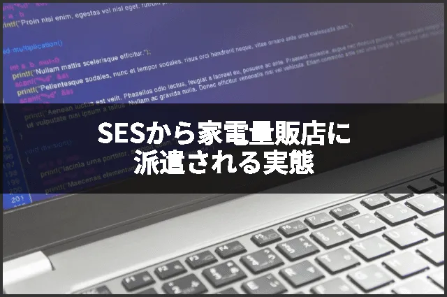 SESから家電量販店に派遣される実態