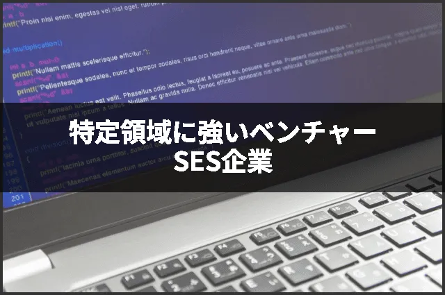 特定領域に強いベンチャーSES企業